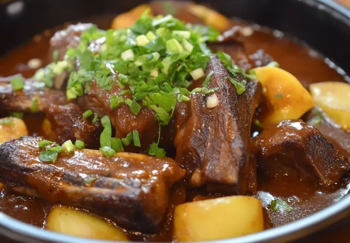 Patatas con costillas, la receta de la abuela, un plato casero lleno de sabor y tradición.