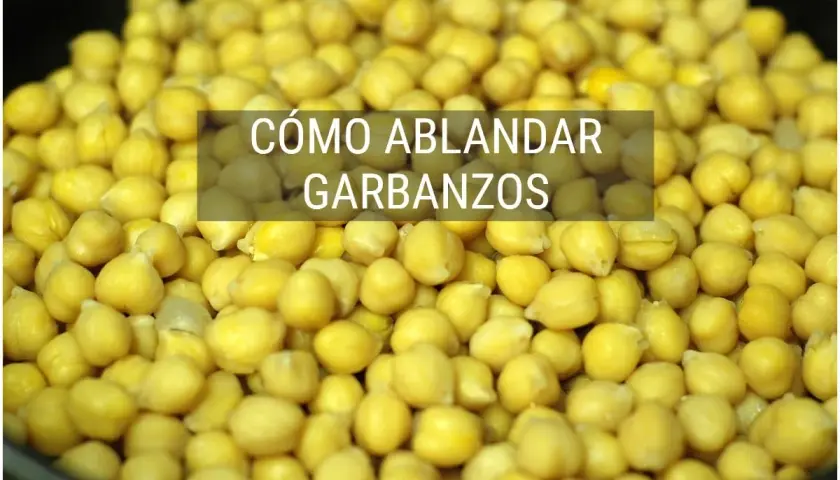 Montón de garbanzos listos para cocer. Aprende cómo ablandar garbanzos para tus recetas.
