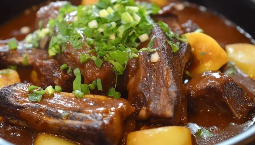 Patatas con costillas, la receta de la abuela, un plato casero lleno de sabor y tradición.