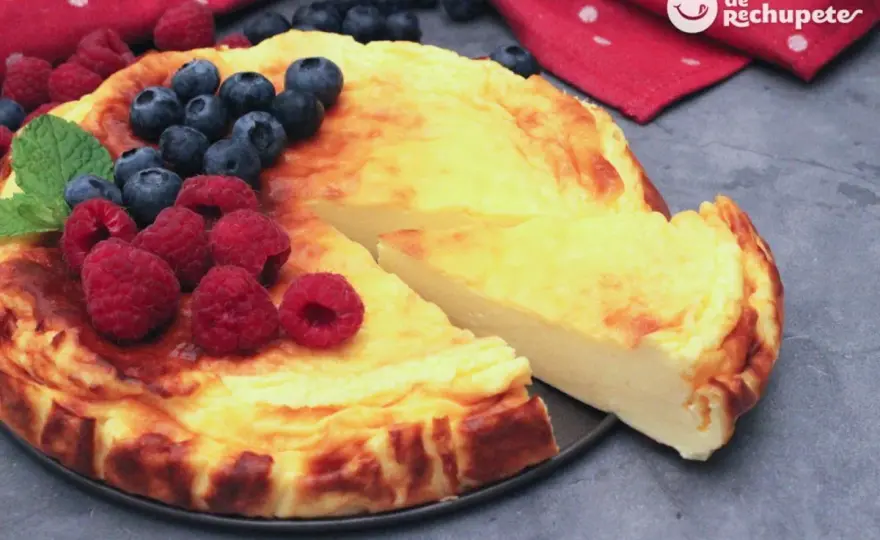 Tarta de yogur griego cremosa, al horno o sin horno