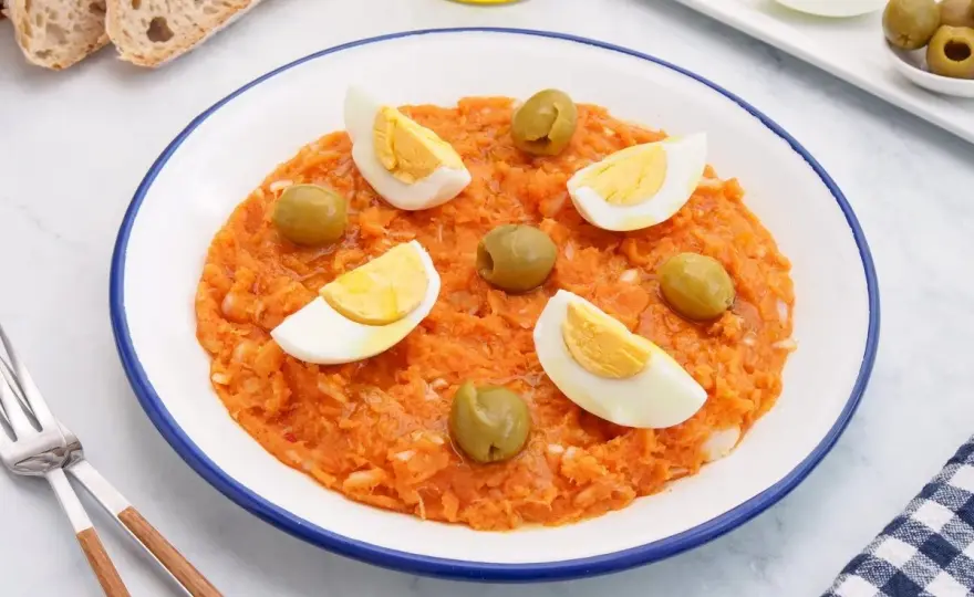 Rin ran de Cazorla, receta tradicional con bacalao