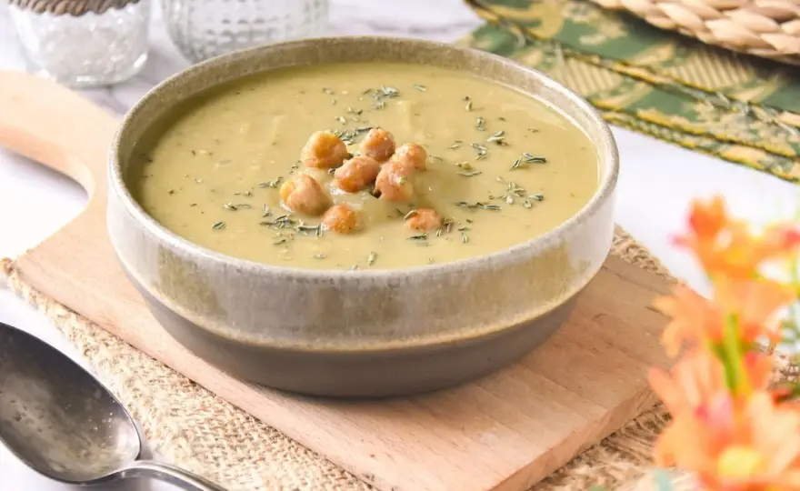 Crema de garbanzos fina y sabrosa en 35 minutos