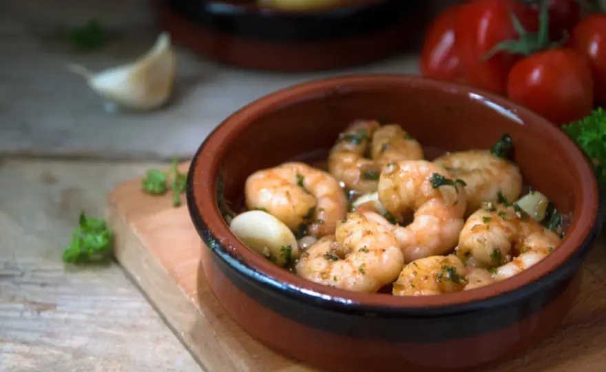 Langostinos al ajillo jugosos en 20 minutos