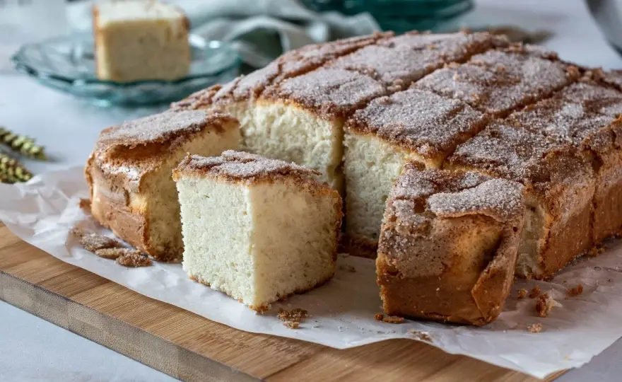 Bica blanca de Laza, receta tradicional con claras y nata