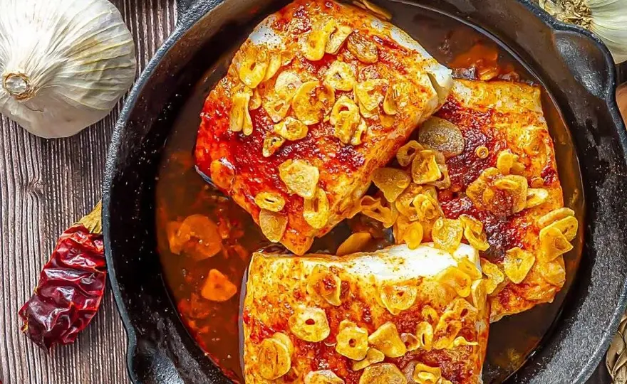 Bacalao al ajoarriero jugoso y lleno de sabor