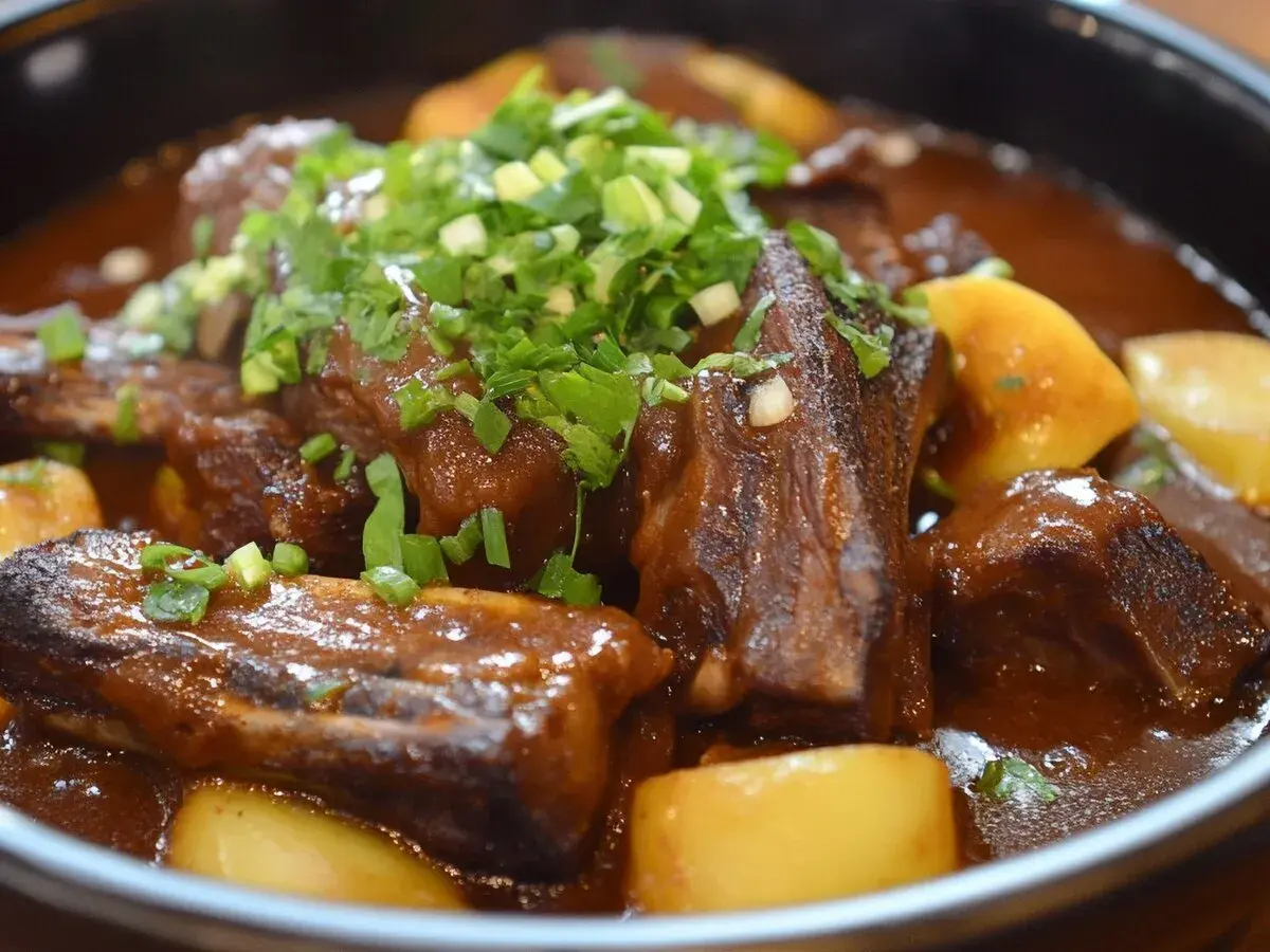 Patatas con costillas, la receta de la abuela, un plato casero lleno de sabor y tradición.
